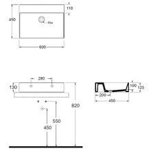 Elegance Counter Top Wall Hung Basin